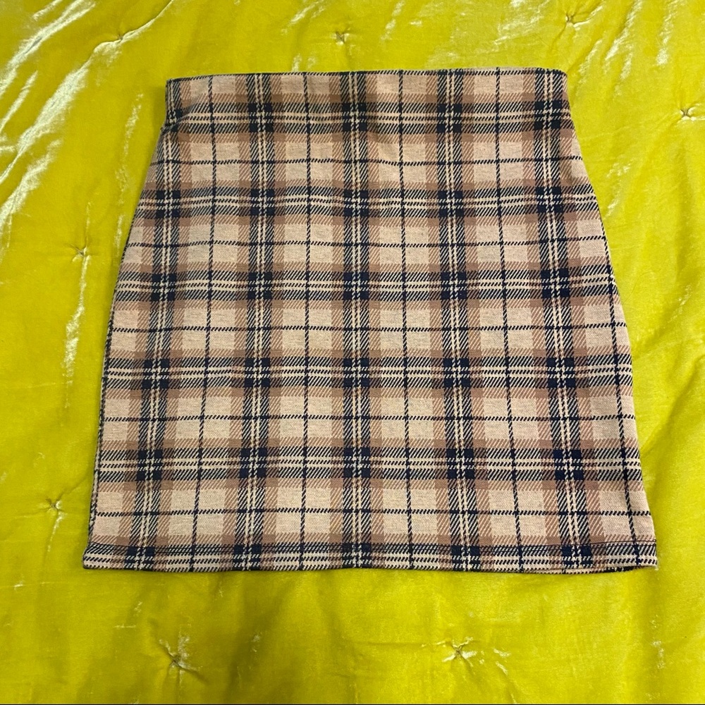 Plaid Clueless style mini skirt